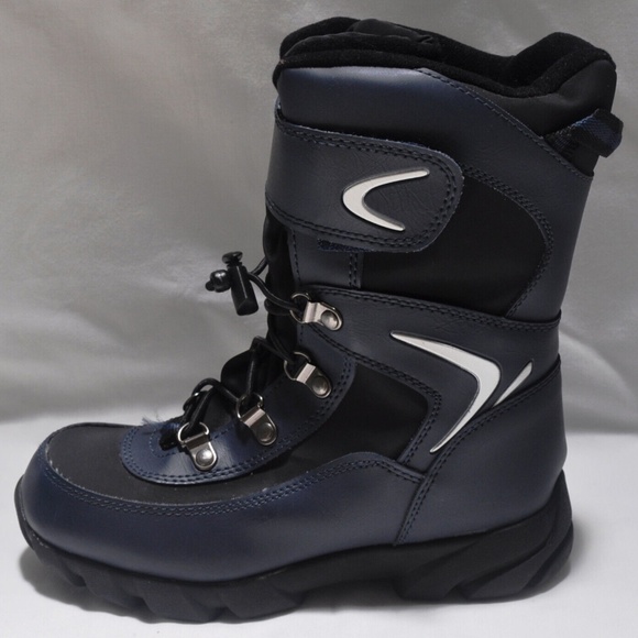 Circo Insulated Cold Weather Boots Unisex Size Youth US 2 Color Black and Blue - Picture 6 of 9